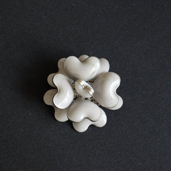 MOANS Gray Poured Glass Rose designer signed - Picture 5 of 6